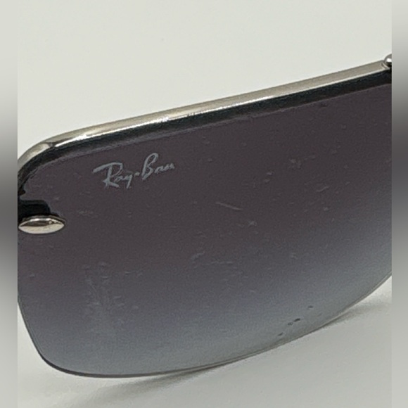 Ray-Ban RB3183 Rimless Rectangular Sunglasses Italy - Picture 3 of 7